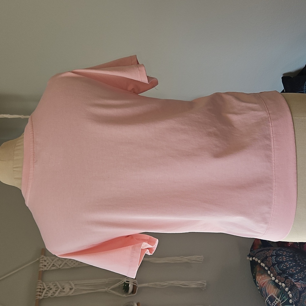 Pink Boxy Crew Neck Tee - Picture 7 of 10